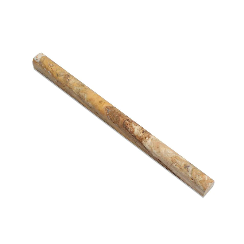 Scabos Travertine 3/4in Bullnose Molding
