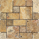 scabos travertine mini mosaic pattern