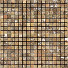 Scabos Travertine 5/8x5/8 Tumbled Mosaic Sheet