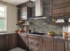 Close-up view showing natural grey quartzite with rugged stone finish