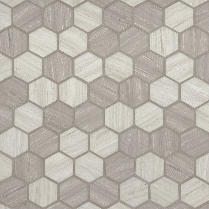 Silva Oak Hexagon Mosaic