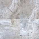 Silver Travertine Paver in Versailles Pattern with tumbled finish