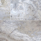 Silver Travertine Paver in Versailles Pattern with tumbled finish