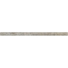 Flat view of Silver Travertine Pencil Molding in honed finish, 1/2x12"