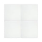 Flat view of Thassos White Marble Tile in polished finish, 12x12 size