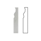 Thassos White Baseboard 5x12 in cross section