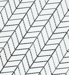 Close-up of Thassos White Mini Chevron pattern showing crisp marble angles