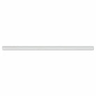 Flat view of Thassos White Pencil Liner in 1/2"x12" polished finish