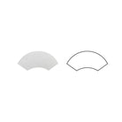 Thassos White Quarter Round molding, 1x12 polished piece cross section
