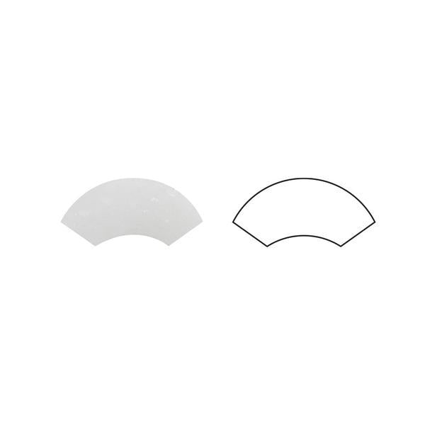 Thassos White Quarter Round molding, 1x12 polished piece cross section