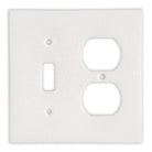 Thassos White Marble toggle and duplex switch plate cover