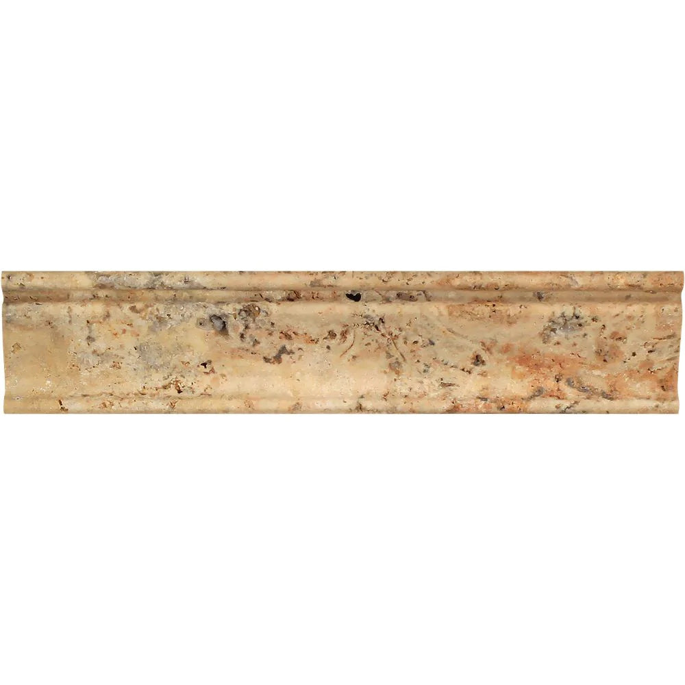 Honed Scabos crown molding trim side profile