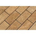 2x4 travertine wall mosaic deep beveled