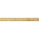 Honed Scabos edge trim for tile walls