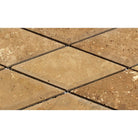 3x6 beveled travertine mosaic tile Noce