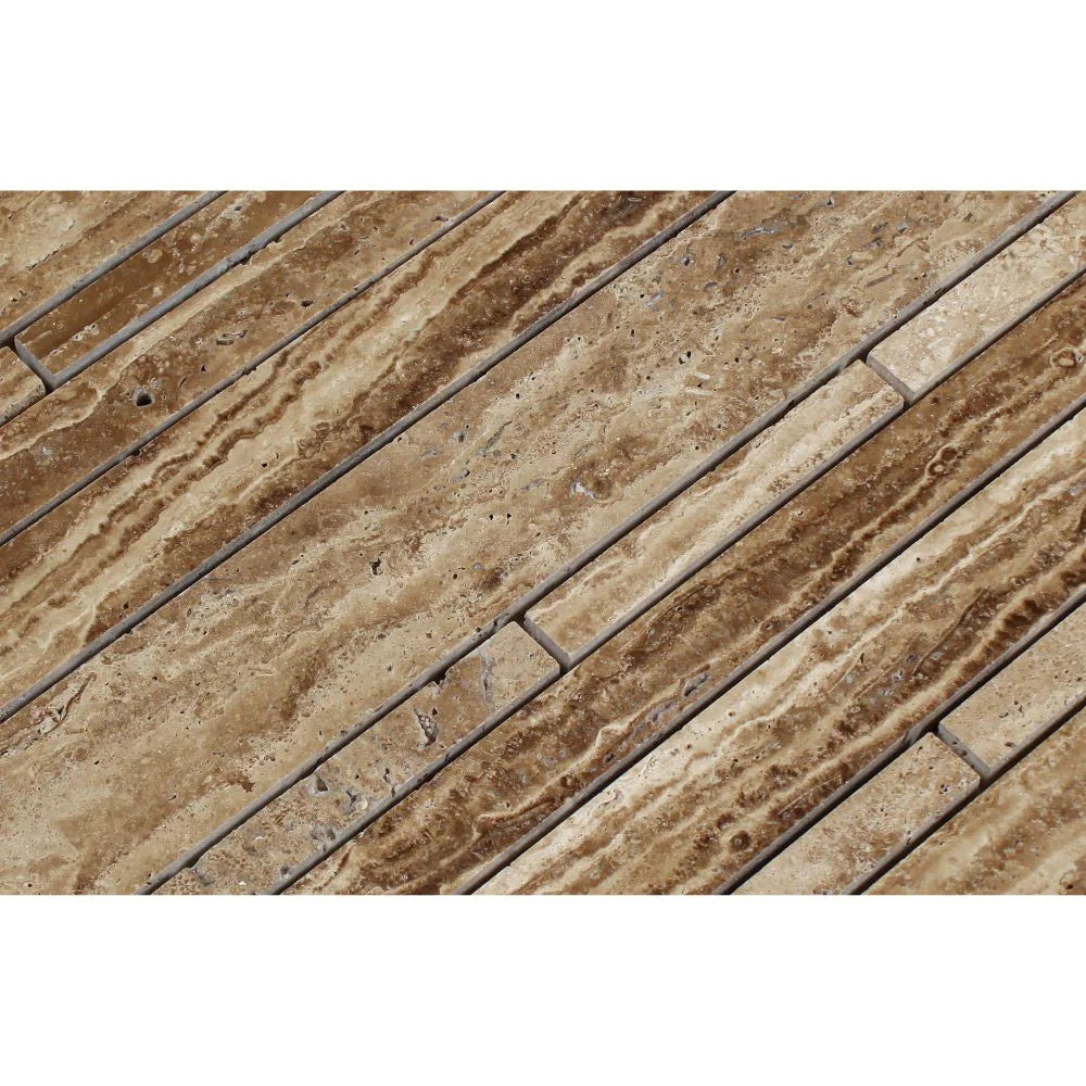 natural stone strip mosaic tile