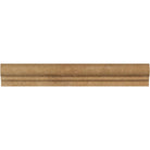 Natural stone chair rail molding dark brown