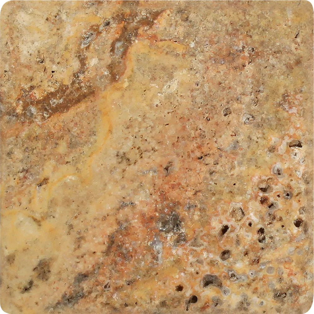 4x4 travertine tile rustic finish