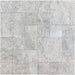 Tundra Grey Marble pavers in Roman pattern with leathered finish