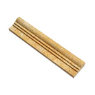 Top view of Tuscany Gold Travertine Chair Rail Molding in 2 ½x12 size with honed finish