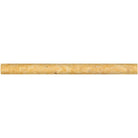 Close-up of Tuscany Gold Bullnose showing honed texture and warm golden tones