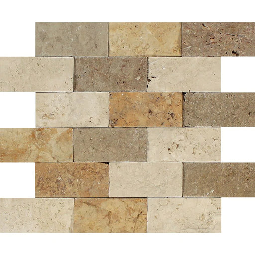 tuscany travertine 2x4 mosaic