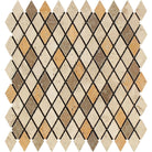 tuscany mix travertine diamond mosaic