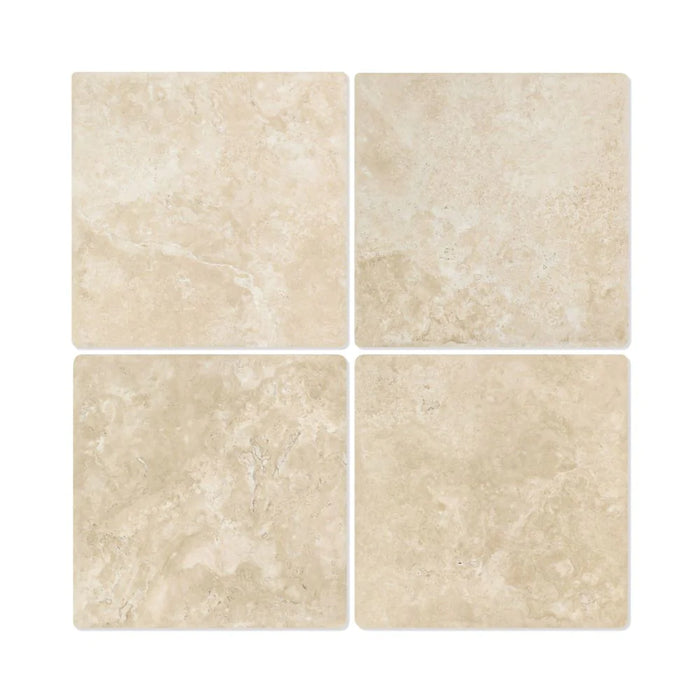 Flat view of Durango Travertine in honed finish, 12x12 tile