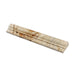 Flat view of Valencia Travertine 2x12 Chair Rail Molding with honed finish