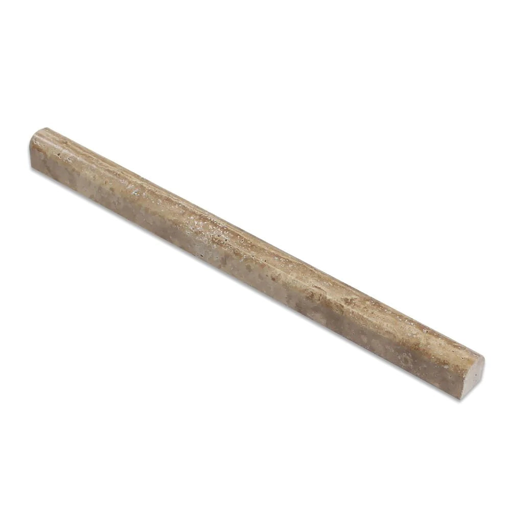 veincut noce travertine bullnose trim