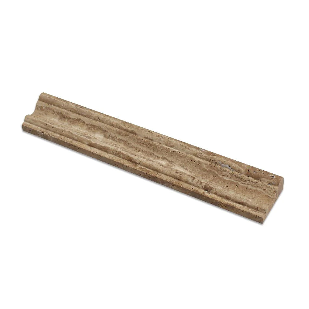 Veincut Noce Travertine Crown Molding