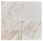 Verona Marble Paver in Versailles Pattern with leathered finish