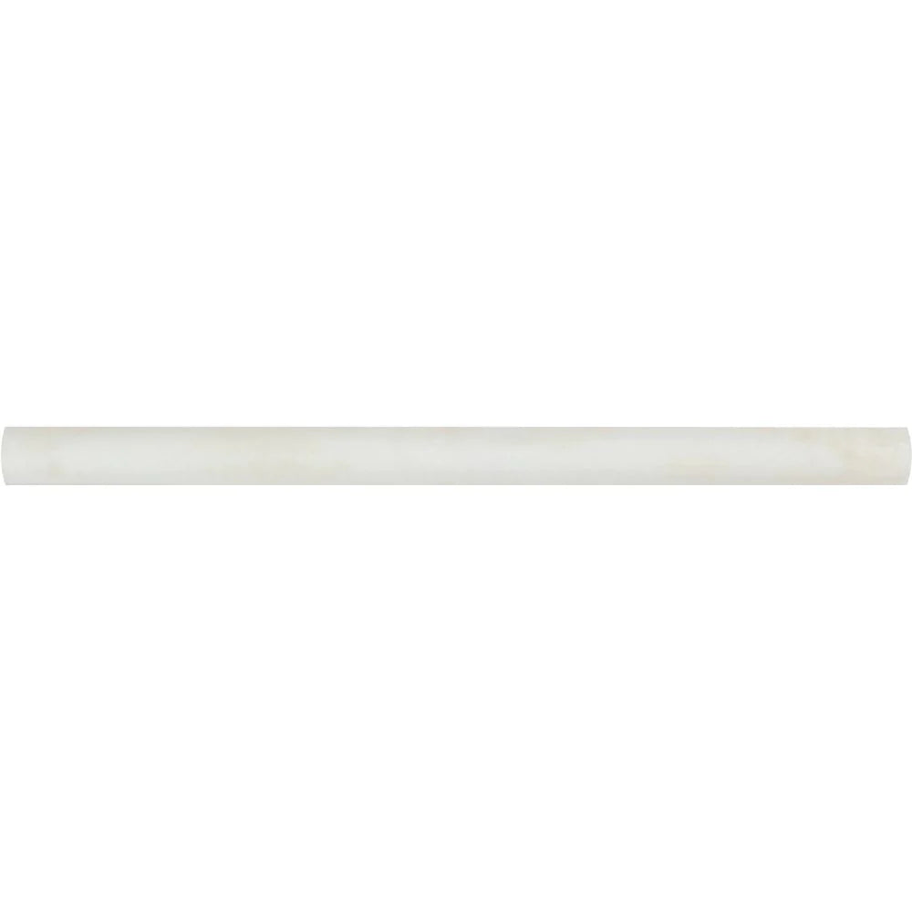 White Onyx polished bullnose molding 3/4x12