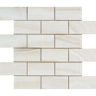 White Onyx 2x4 mosaic tile polished finish