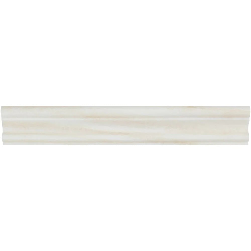 White Onyx polished crown molding 2.5x12 inch