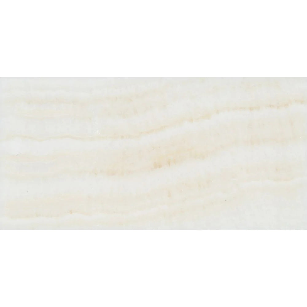 Polished White Onyx Tile 3x6